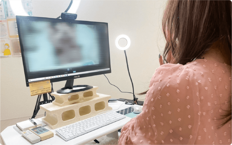 お仕事開始の様子